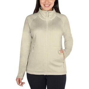 Kirkland Women's Plus Size 3X Cream Full Zip Athletic Jacket NWT
